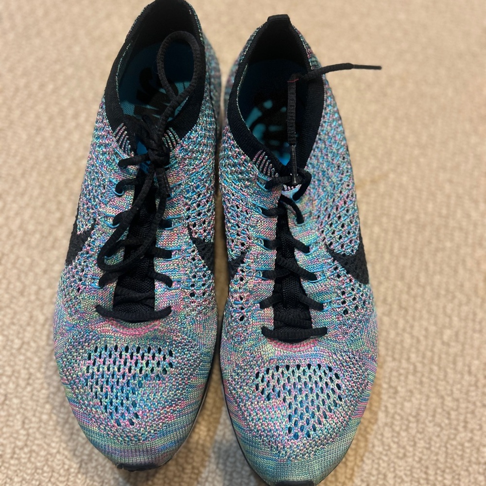 Nike flyknit racer multicolor Athletic Shoes